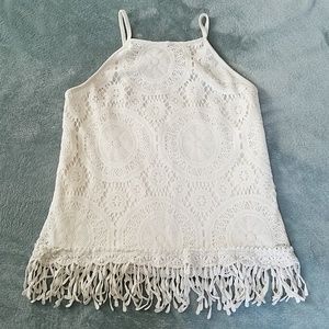Xhilaration crochet top size medium